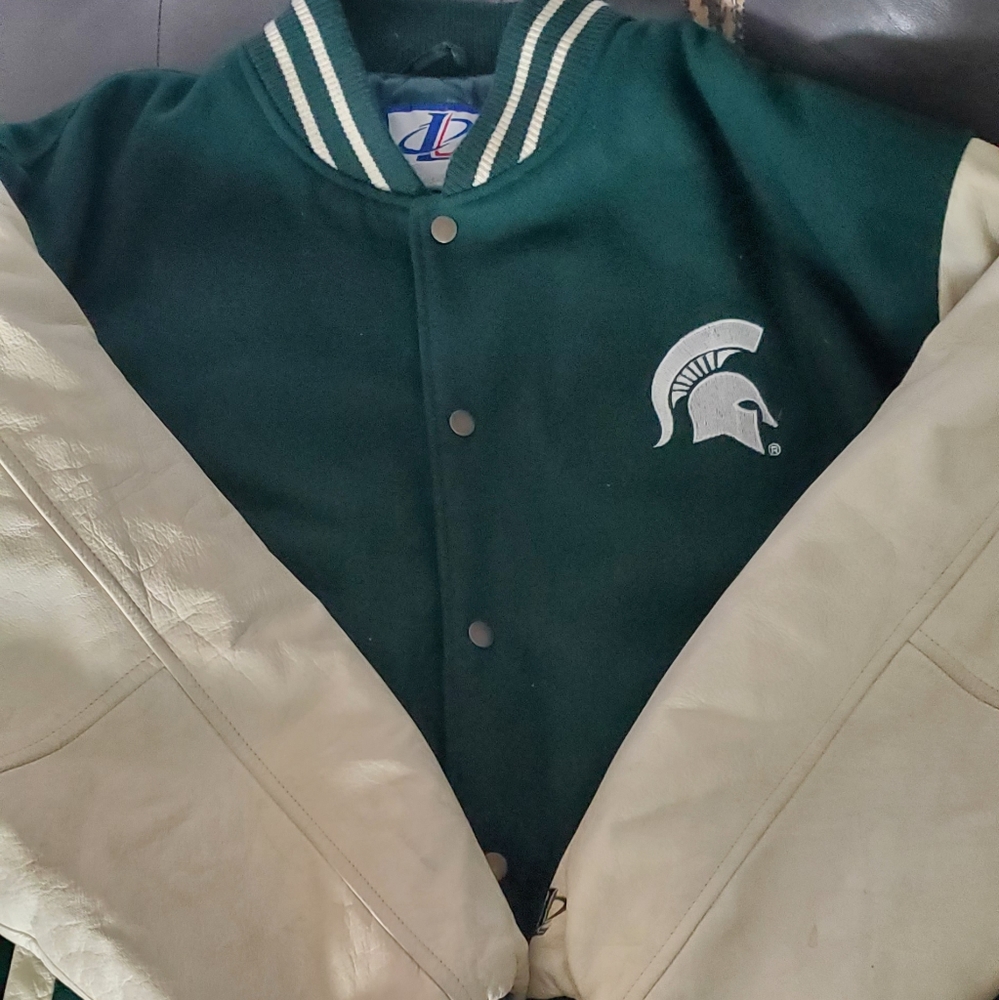 Vintage Msu Spartans Varsity Jacket